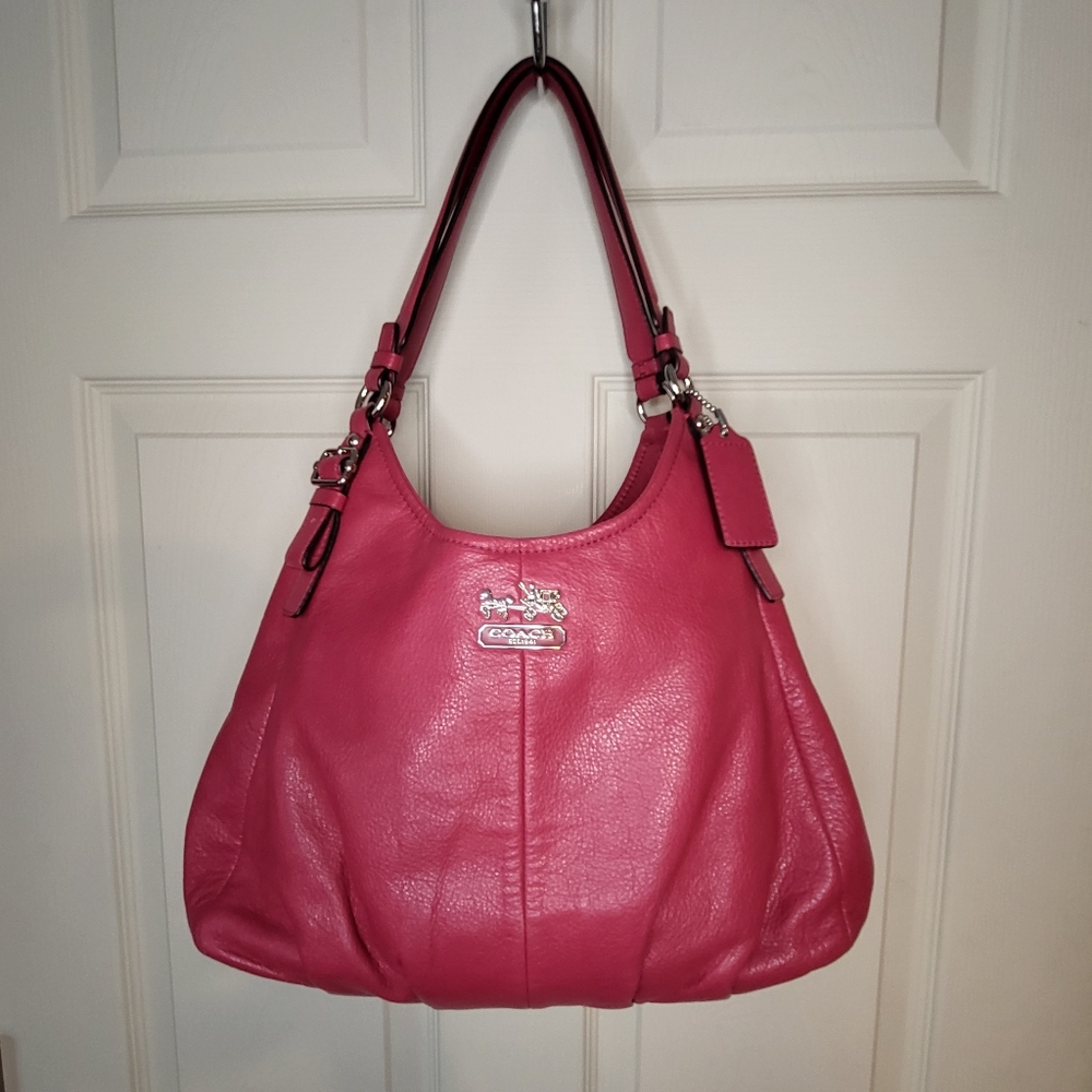 Coach Madison Maggie Pink Shoulder Bag Hobo Carryall